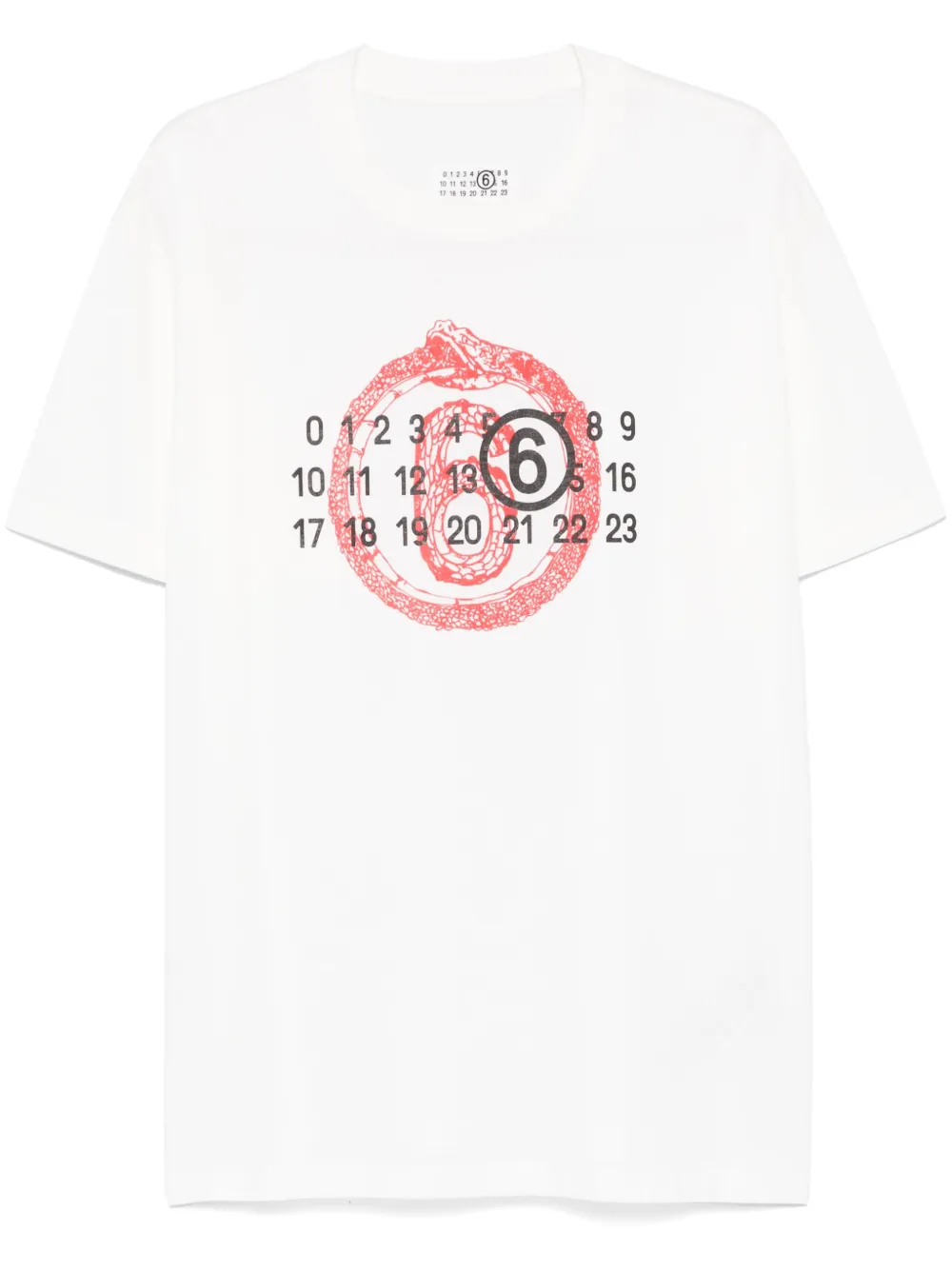 

Футболка Year of the Snake MM6 Maison Margiela, белый