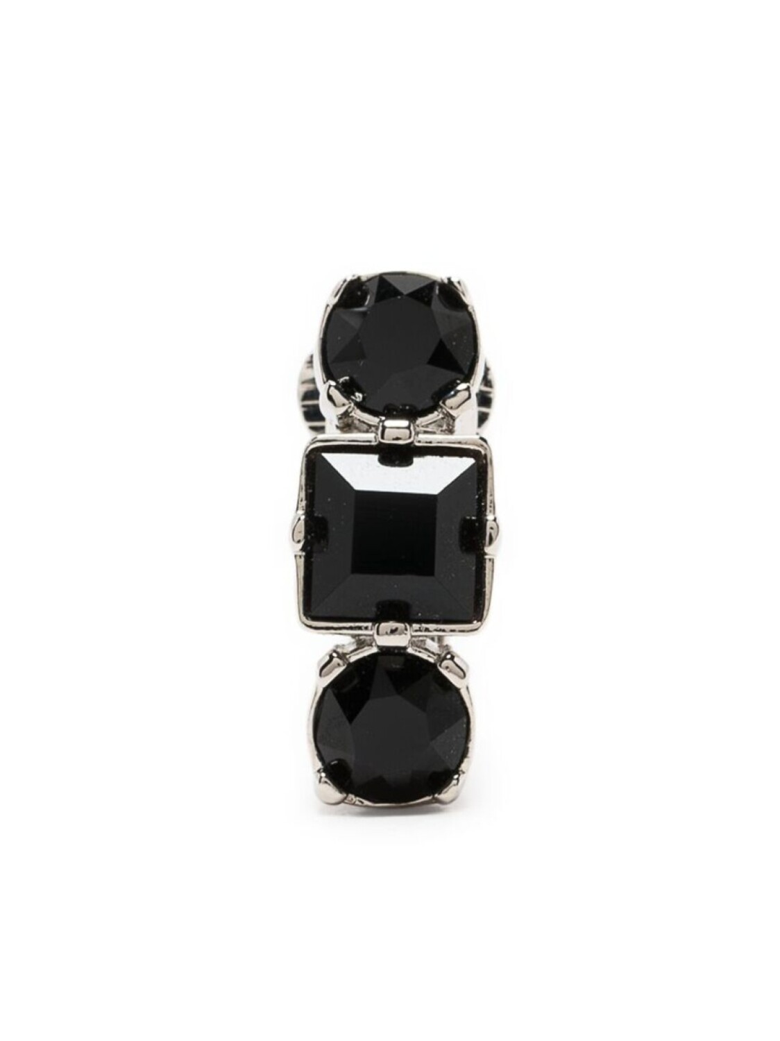 

DSQUARED2 серьга D2 с кристаллами, серебряный
