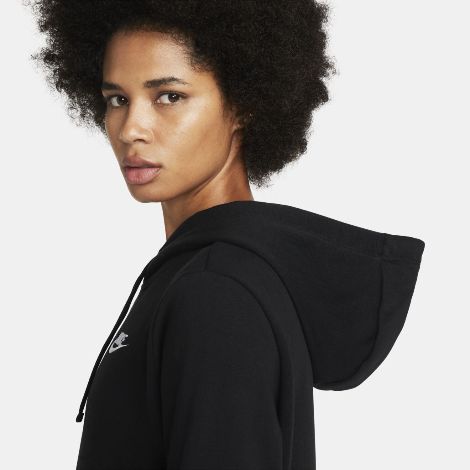 Женская флисовая худи Nike Sportswear Club Nike, черный — фото 4
