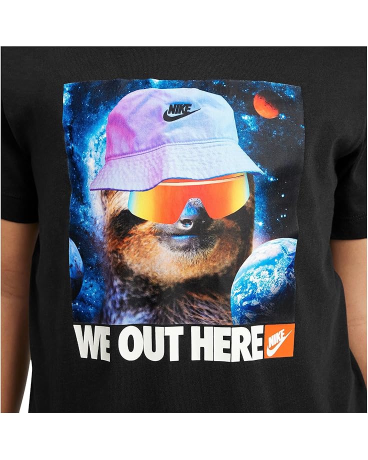 Футболка Nike Kids Sportswear Sloth T-Shirt, черный — фото 3