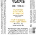 Маска для лица Bingospa — Мульти- , шеи, зоны декольте с витамином С, водорослями и миндальным маслом одна минута, 150 г — фото 2