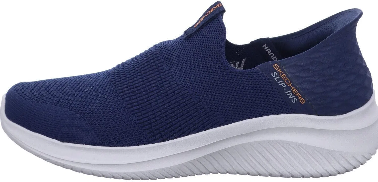 Мужские спортивные кроссовки Skechers Ultra Flex 3.0 Smooth Step, Navy Knit Trim — фото 2