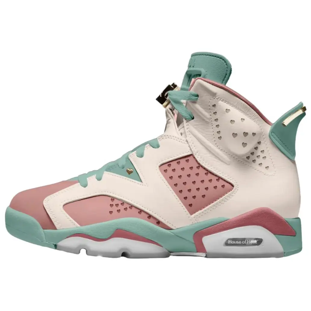 Баскетбольные кроссовки Air 6 Vintage Unisex Mid-Top White/Pink Green Jordan