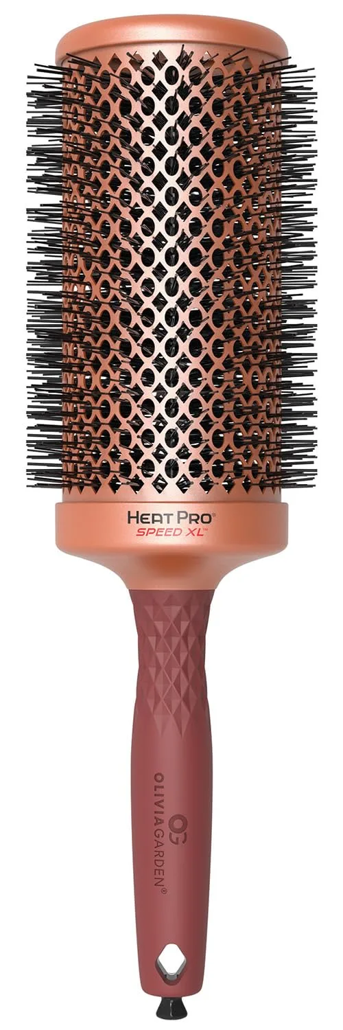 Термощетка Olivia Garden HeatPro Speed XL - удлиненная круглая термощетка для волос - не электрическая - профессиональная керамическая щетка для укладки нормальных и густых волос 7 см