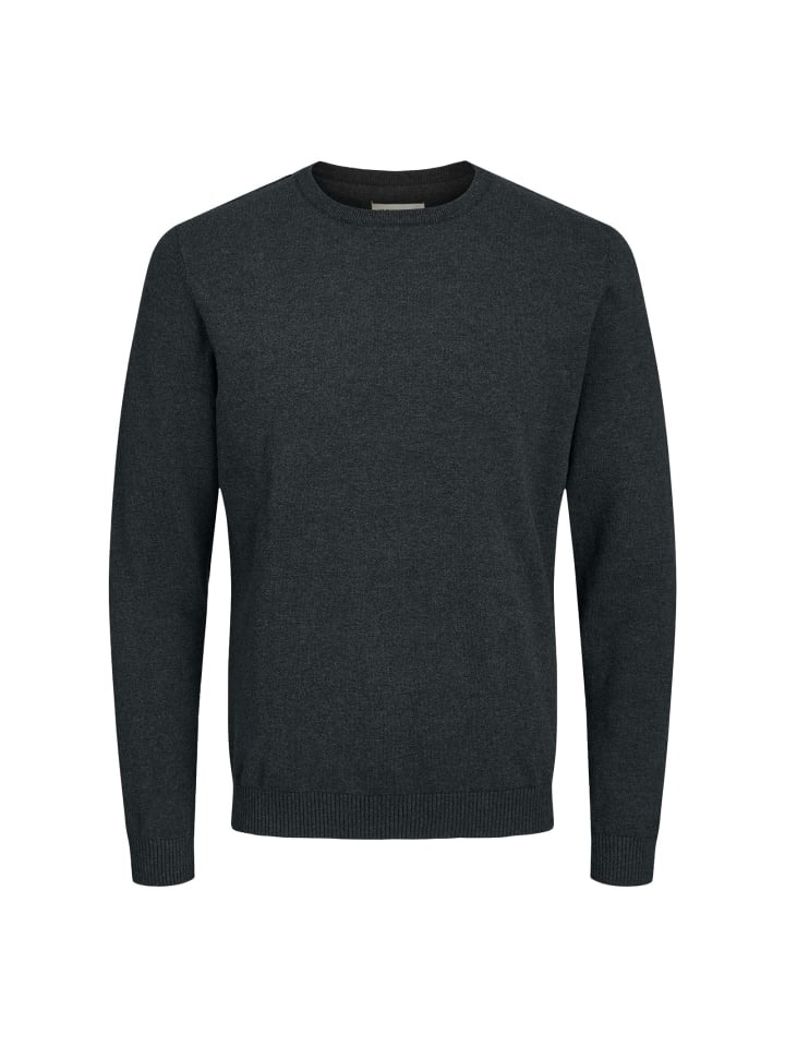 

Jack and Jones Вязаный свитер JJEBASIC с круглым вырезом NOOS, темно-серый