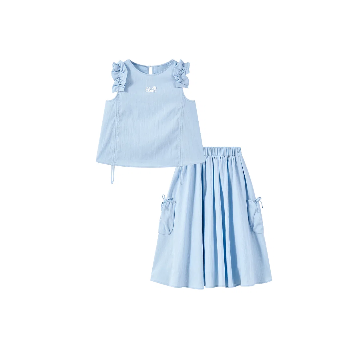 Детский костюм-двойка с юбкой миди Disney Kids Blue