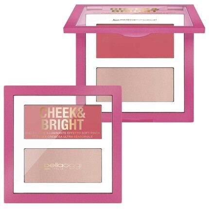 

Палитра кремовых румян и хайлайтера Cheek & Bright Pink Shy Bellaoggi