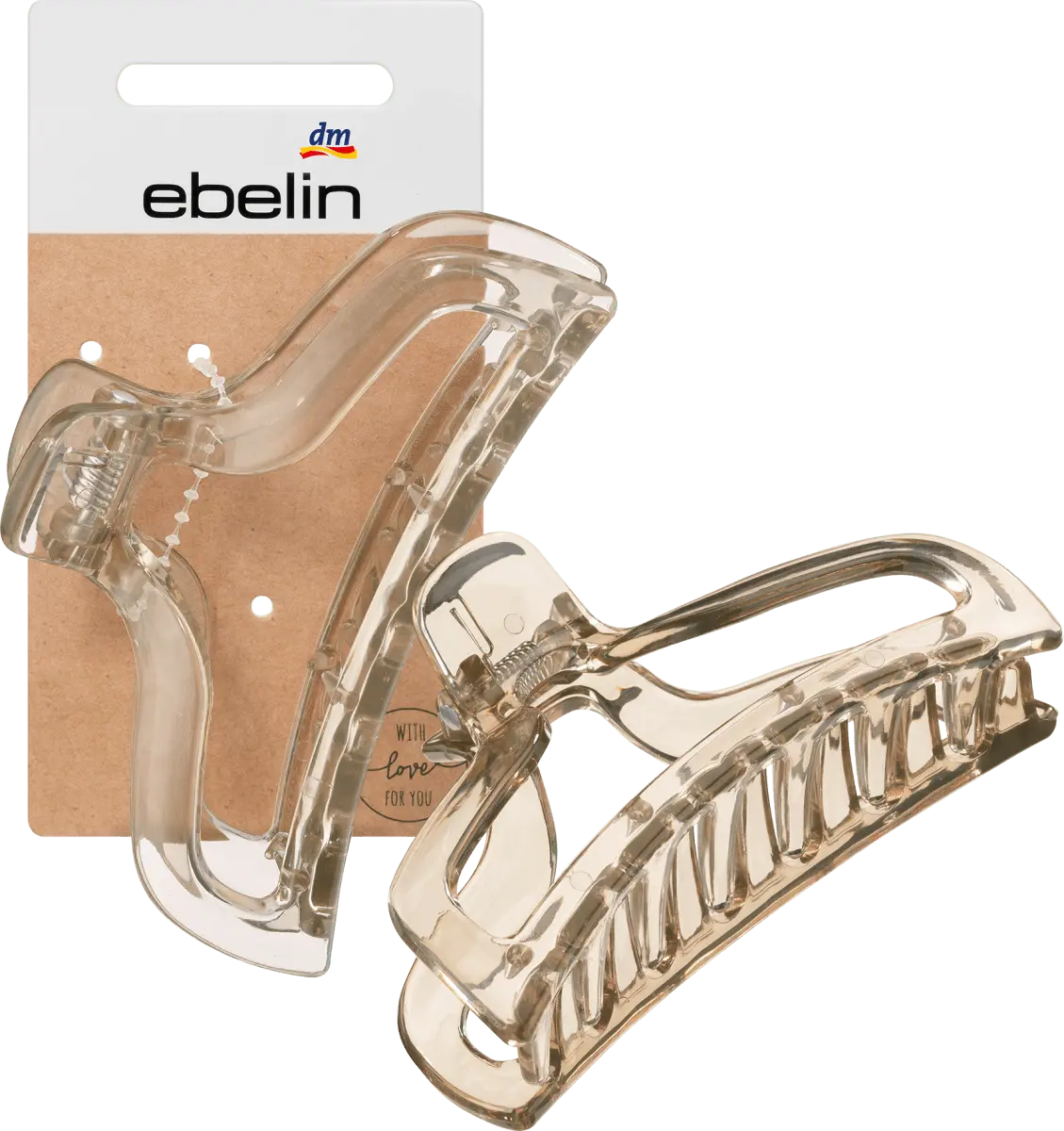 

Заколка для волос прозрачная 1 шт. ebelin