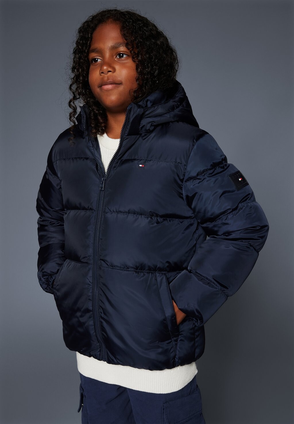 

Пуховик ESSENTIAL Tommy Hilfiger, темно-синий