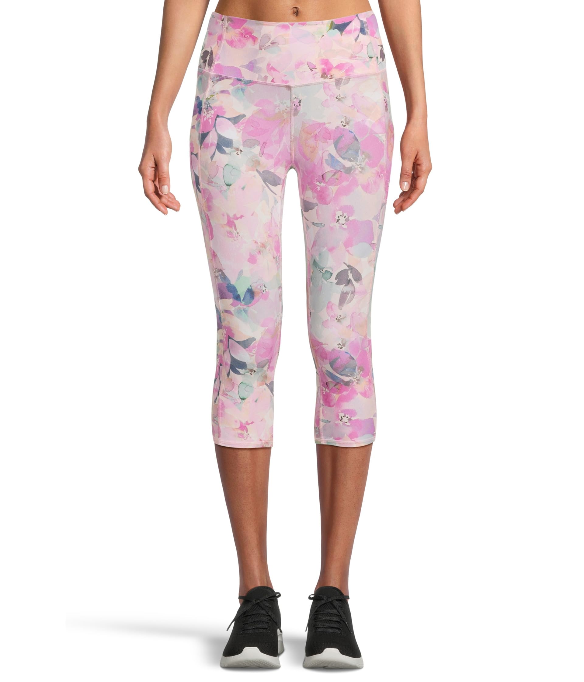 

Брюки SKECHERS Go Walk High-Waisted Capris, цвет Peach Seascape Floral