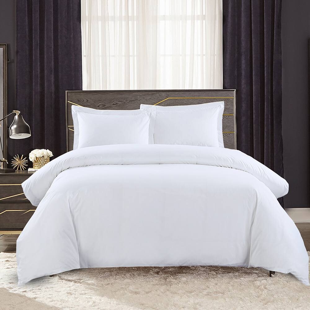 

Набор пододеяльников из хрустящего и прохладного перкаля Egyptian Linens, белый