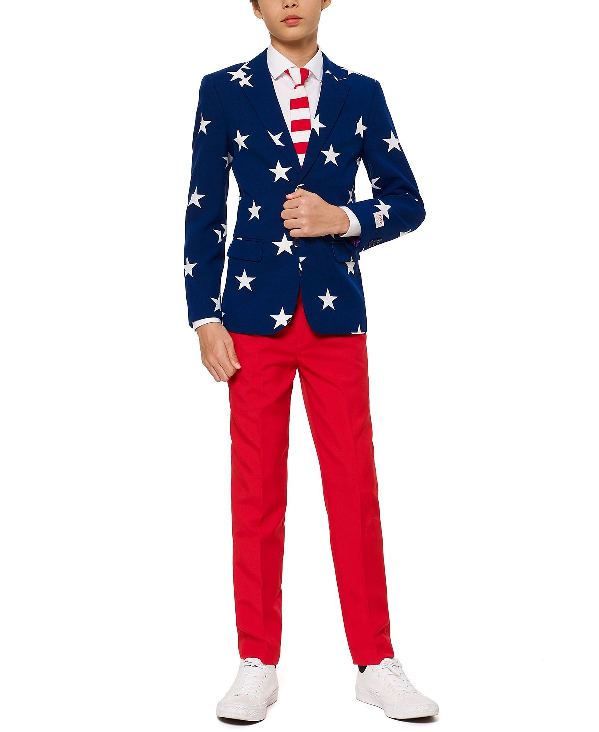 

Костюм Americana со звездами и полосками для больших мальчиков OppoSuits