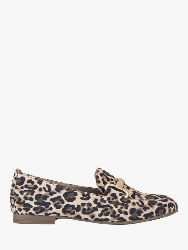 Jangle Leopard Print Loafers Gabor, Beige/Black/Multi