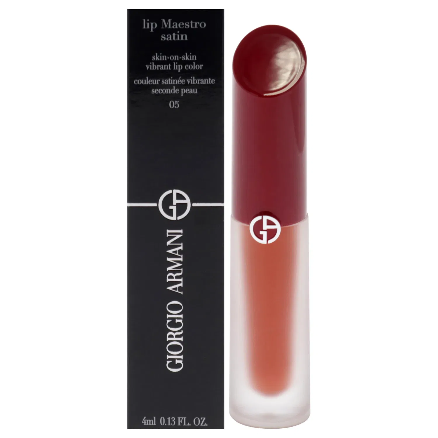 Помада Lip Maestro Satin Lipstick - 05 Night Out от Giorgio Armani для женщин - 0,13 унции, коричневый