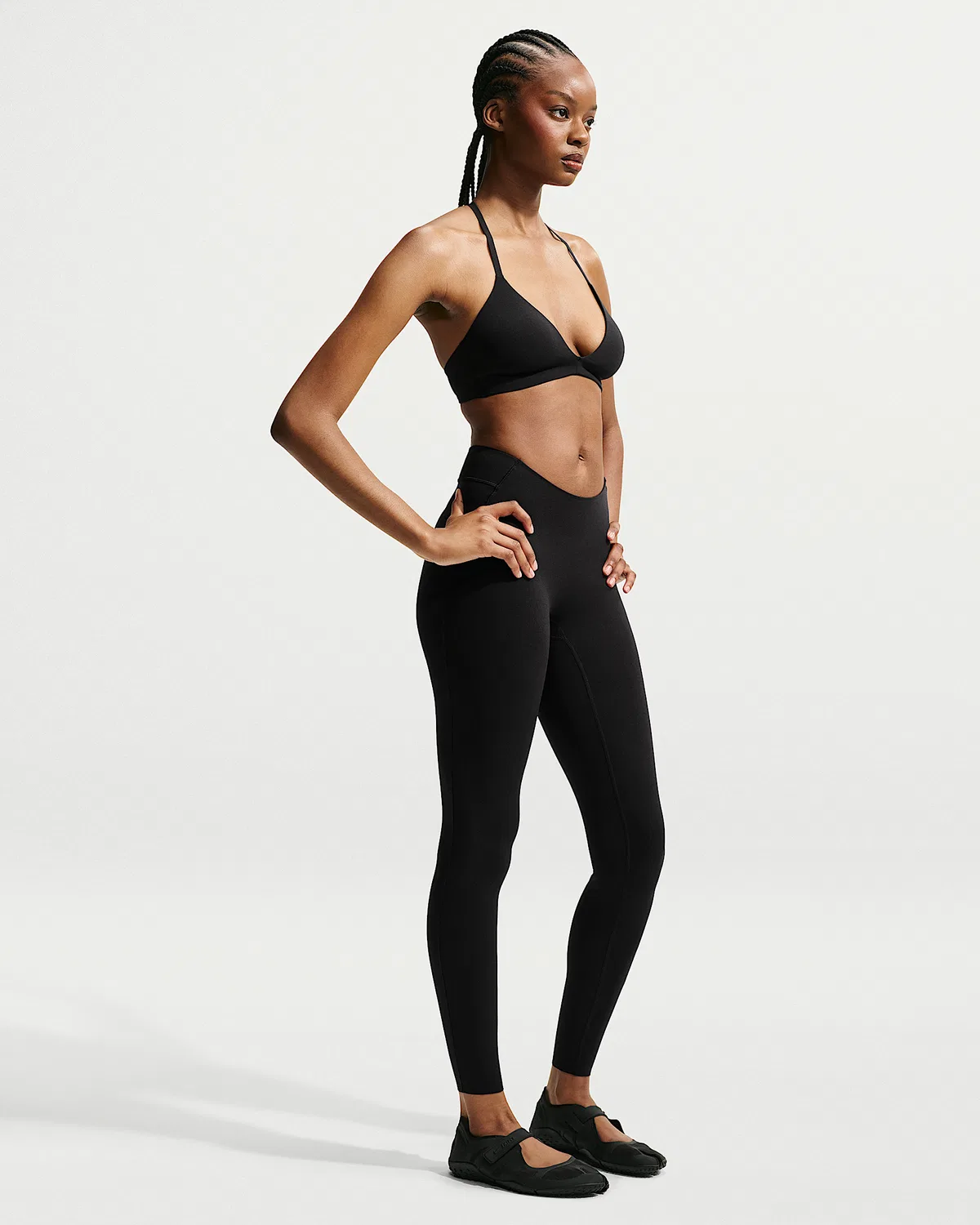 Женские леггинсы NikeSKIMS Studio Stretch, длина 29", NSKM Obsidian/NSKM Obsidian — фото 4