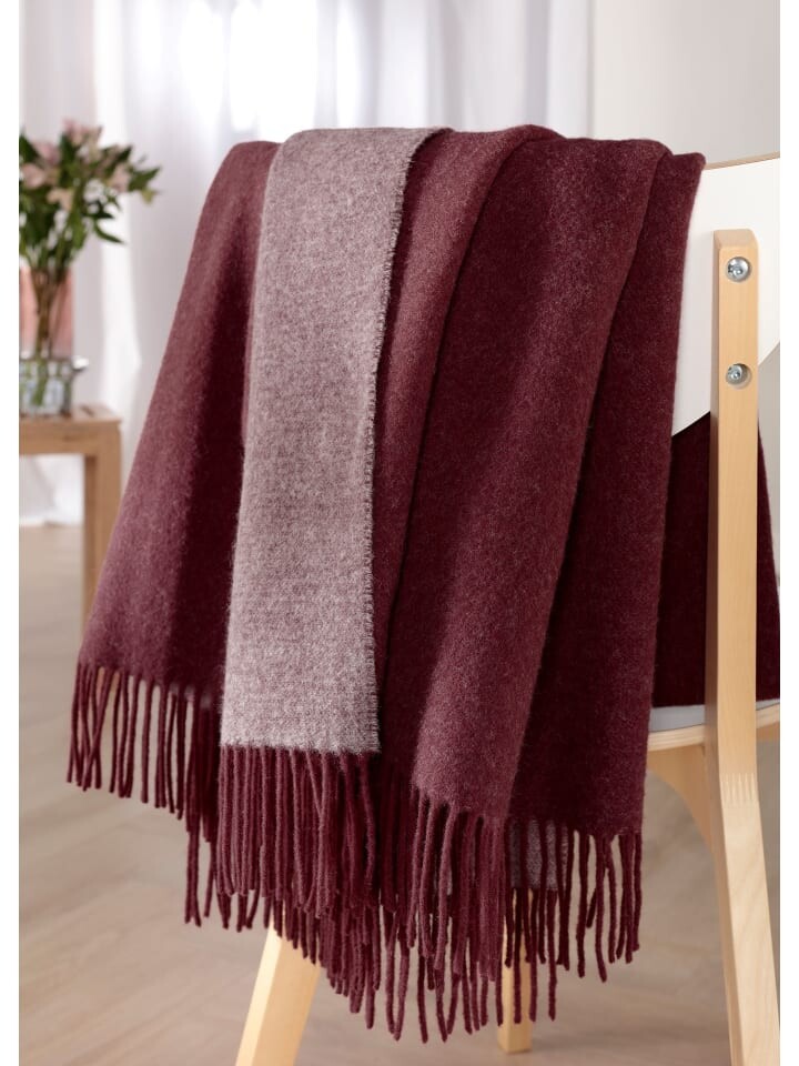 

Одеяло biederlack Wohn Kaschmirplaid, цвет bordeaux-parfait