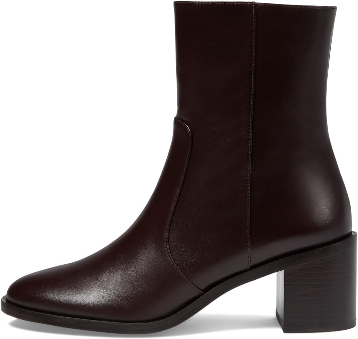 Ботинки Stuart Weitzman Esme Zip Bootie, цвет Dark Brown — фото 4