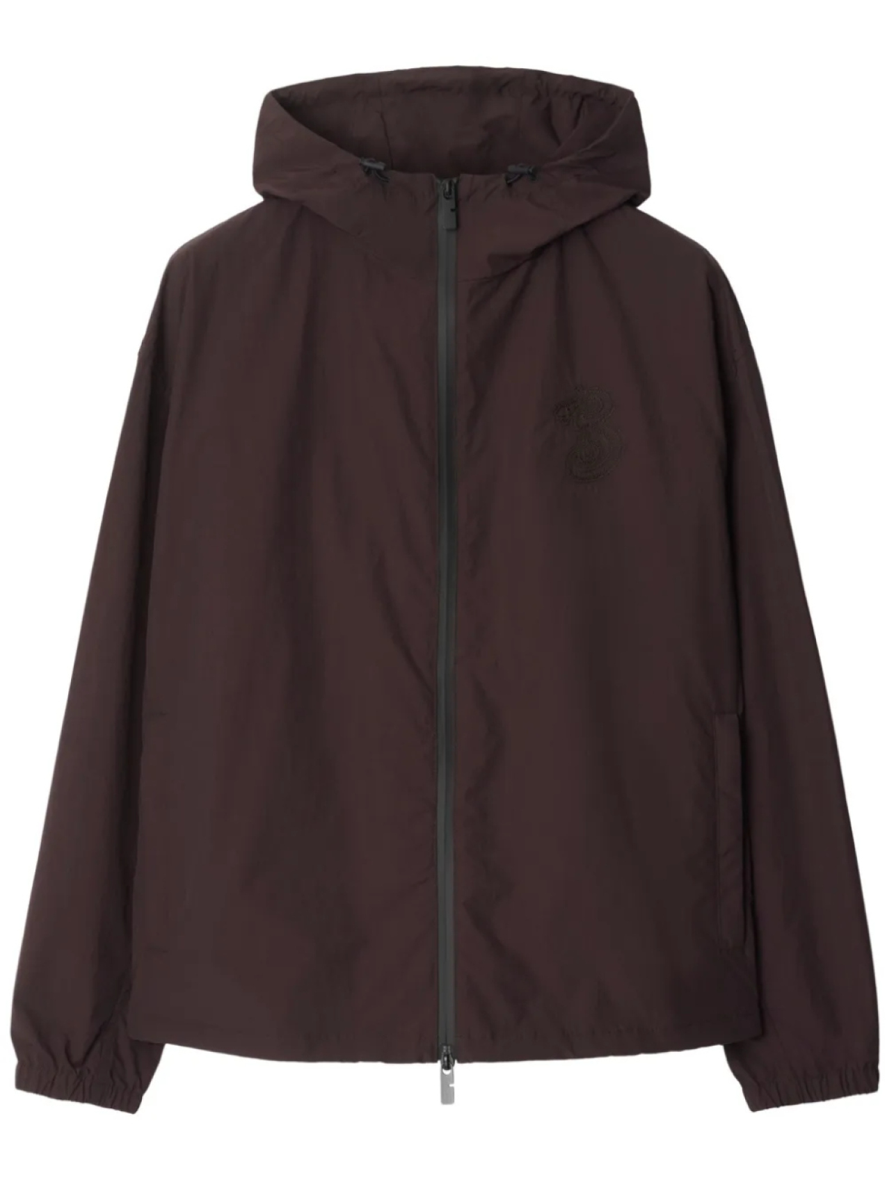 

Burberry куртка с вышитым логотипом, коричневый