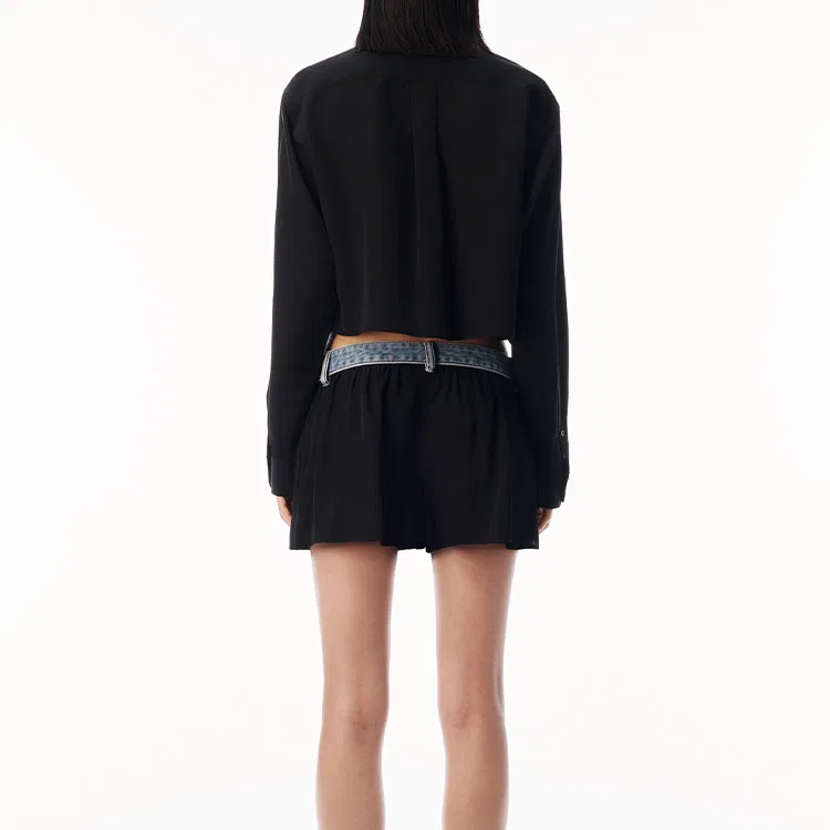 Рубашка Alexander Wang женская черная — фото 4