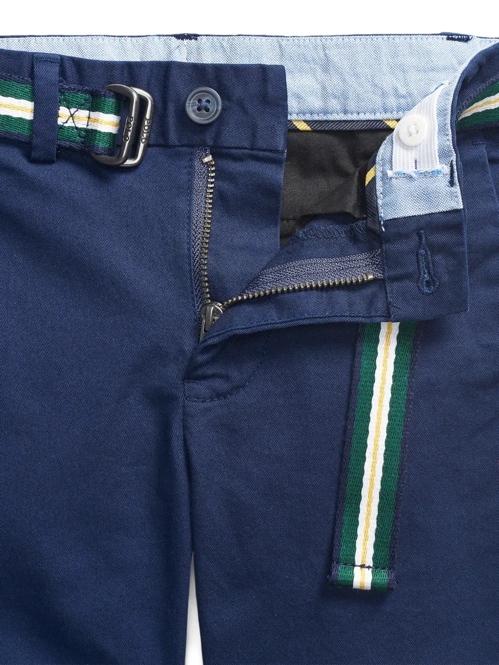 Брюки чинос с поясом Polo Ralph Lauren Kids, синий — фото 3