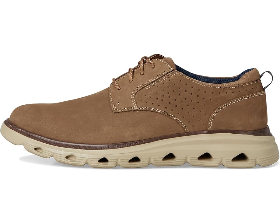 Мужские оксфорды Johnston & Murphy Jenkins Plain Toe, Taupe Nubuck — фото 4