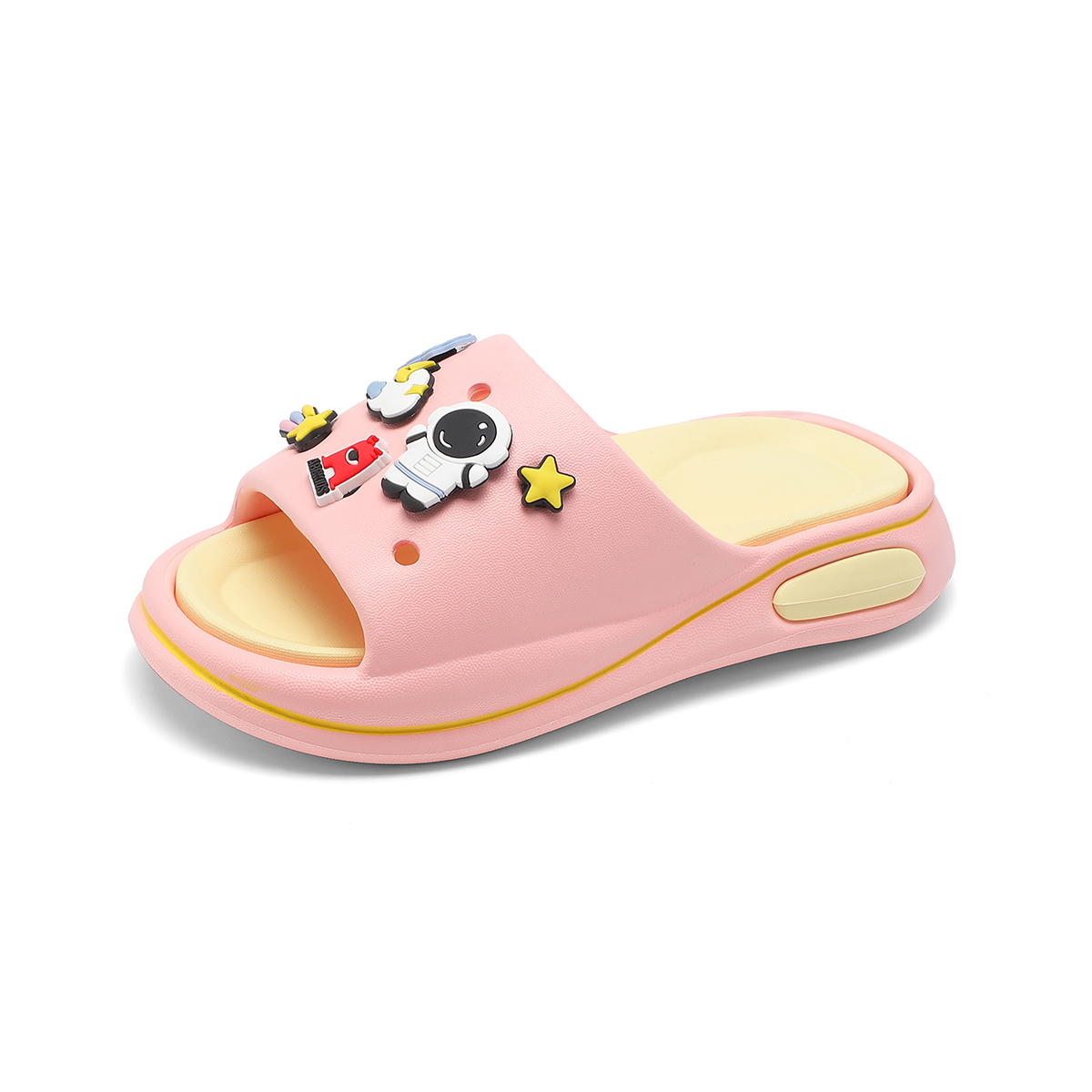 

Детские тапочки с противоскользящей подошвой, износостойкие и дышащие ABC KIDS, розовый