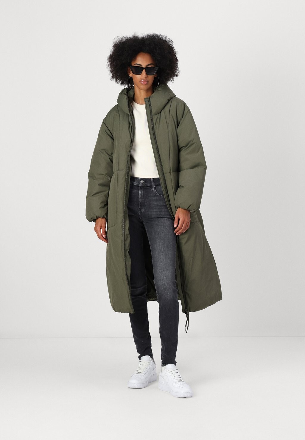 

Зимнее пальто JXLOLLY LONG PUFFER JJXX, хаки