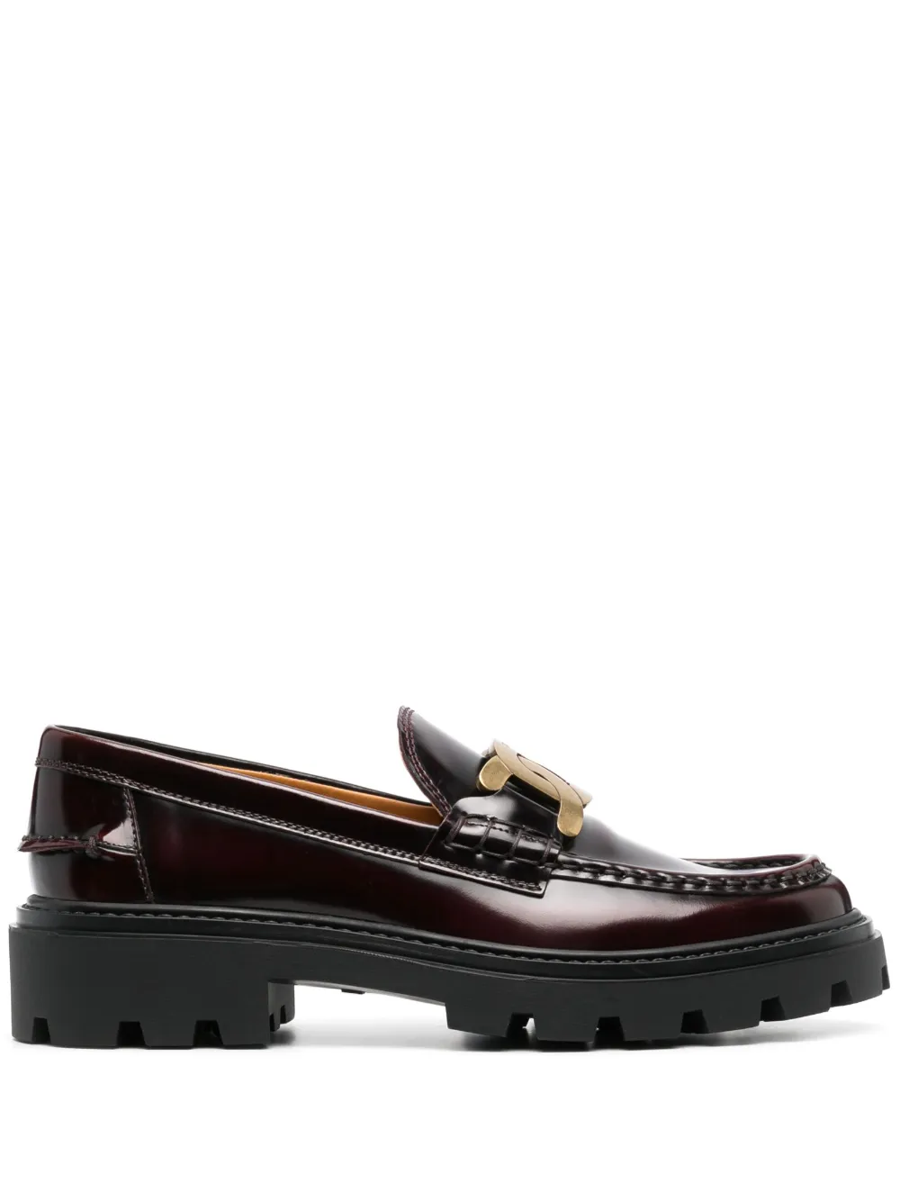 Лоферы с логотипом TOD'S, красный