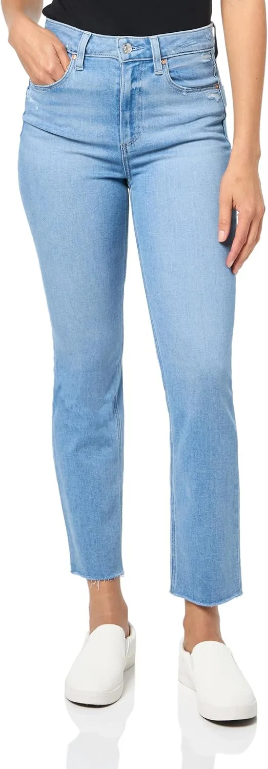 

PAIGE Женские укороченные джинсы Gemma с рваным краем