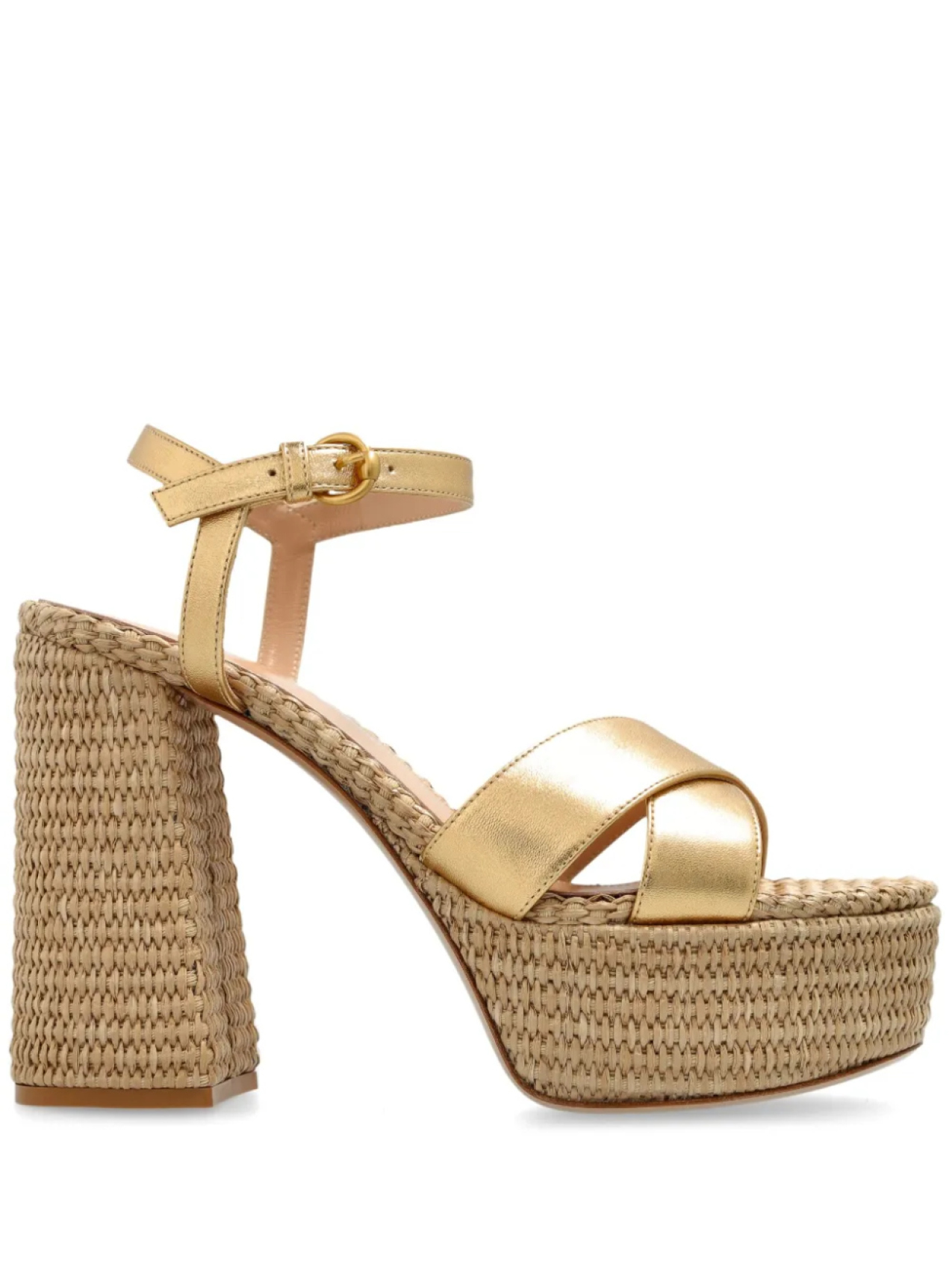 Босоножки Gianvito Rossi 12 мм Bebe, золотой