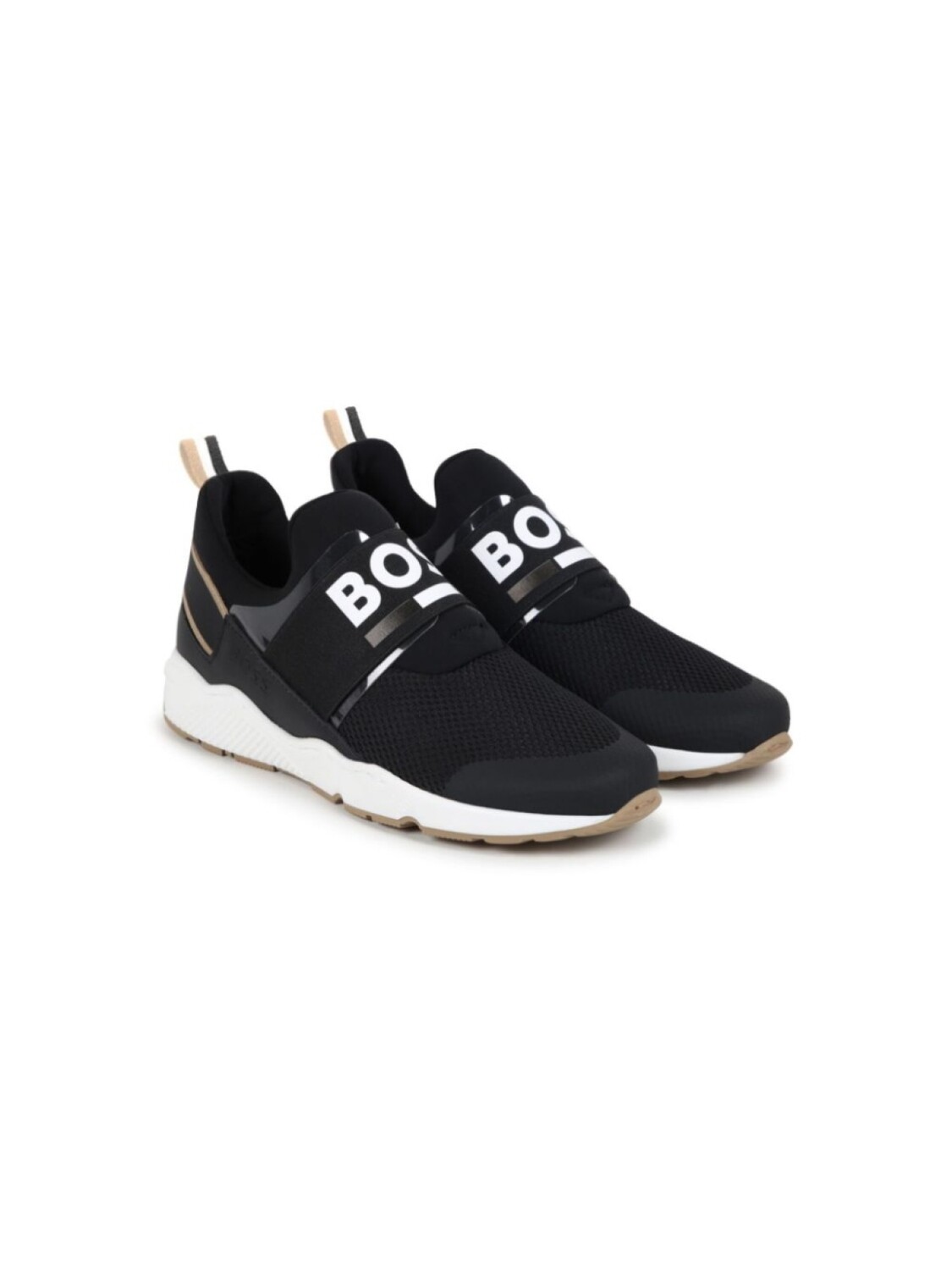 

BOSS Kidswear сетчатые кроссовки с логотипом, черный