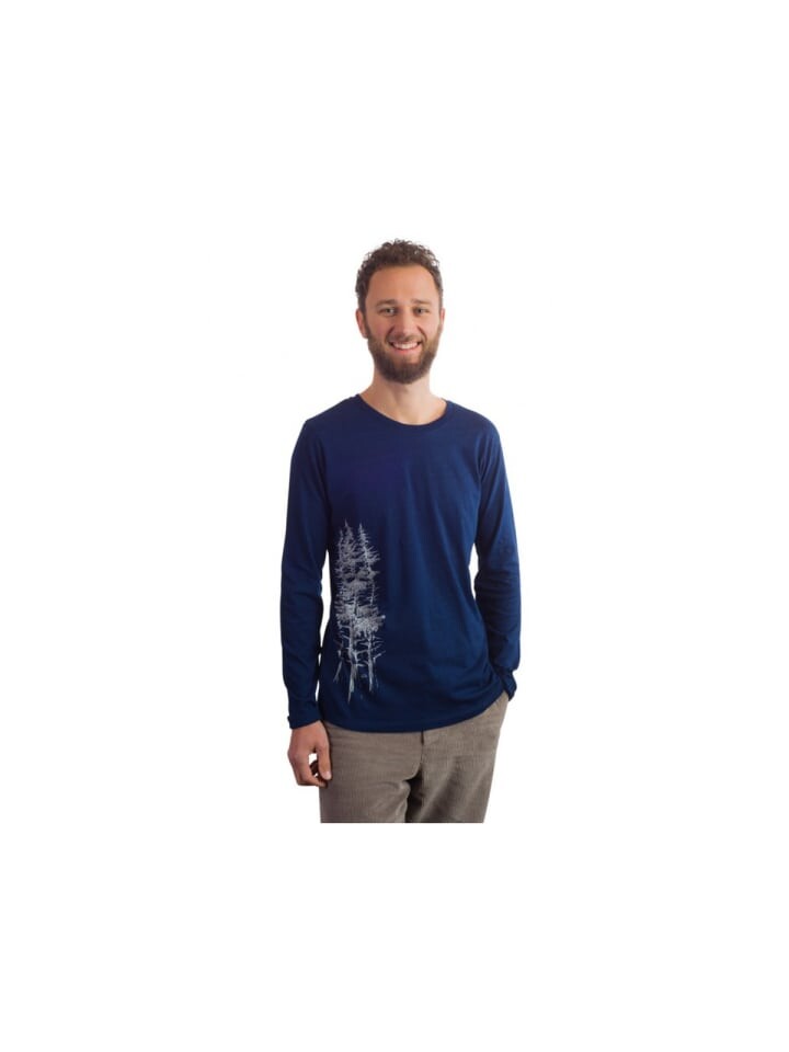 

Футболка Life-Tree Rundhals Langarmshirt, цвет dunkel-blau
