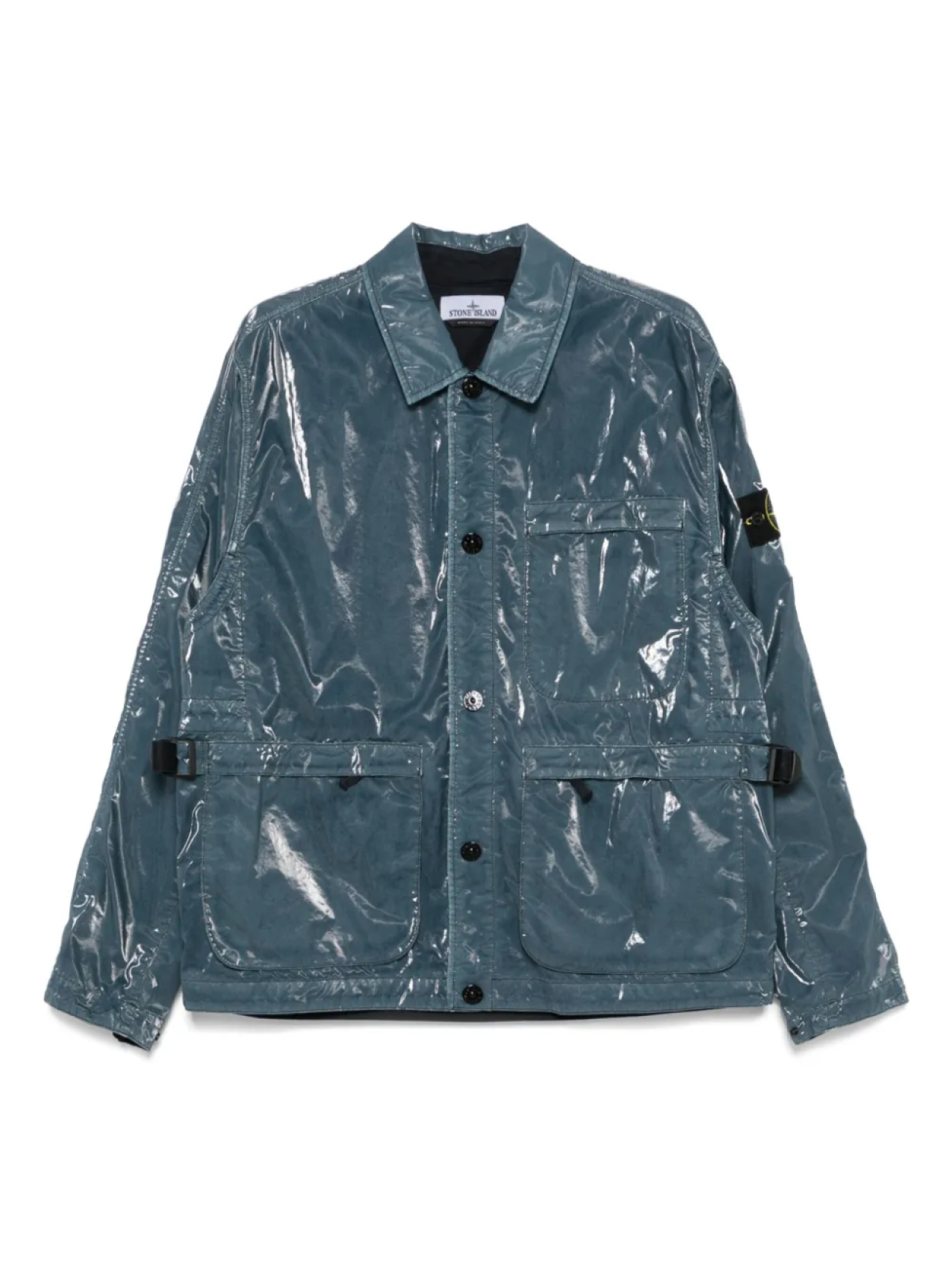 

Куртка с нашивкой Compass Stone Island, синий