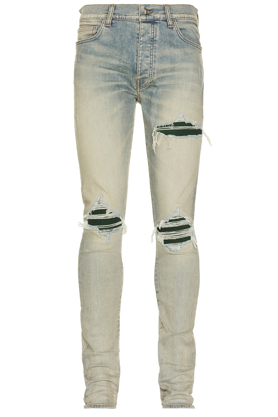 

Замшевые джинсы MX1 Amiri, цвет Antique Indigo