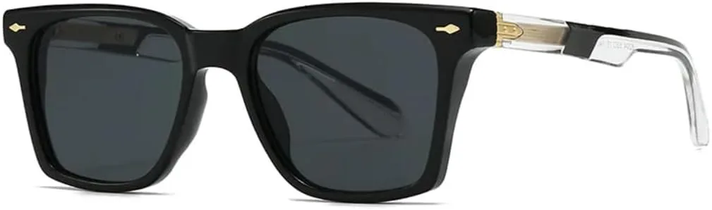 

Солнцезащитные очки для мужчин и женщин - защита UV400 - градиентный темно-черный цвет Rivets для занятий спортом на открытом воздухе и вождения DSVIGF, Tyj502-1