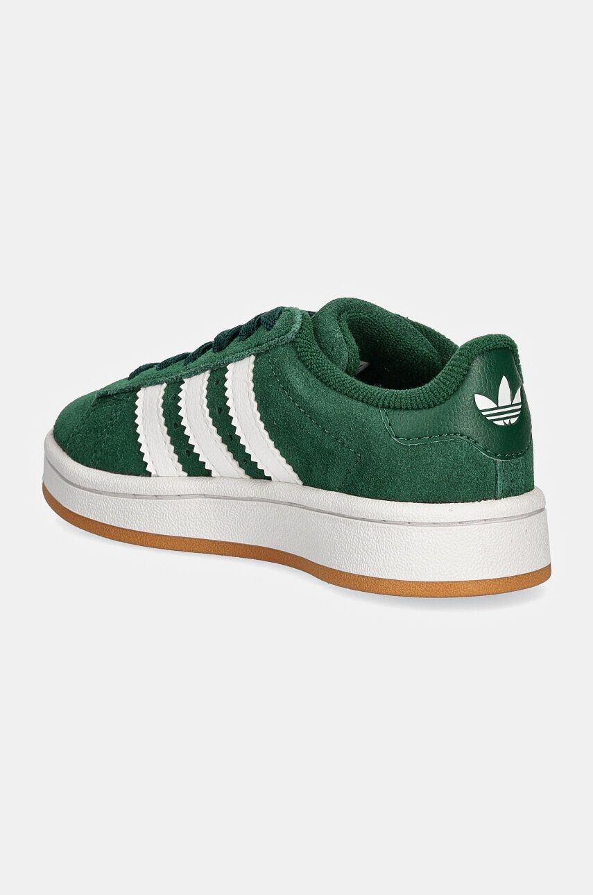 Детские замшевые кроссовки adidas Originals CAMPUS 00s EL C, зеленый — фото 4