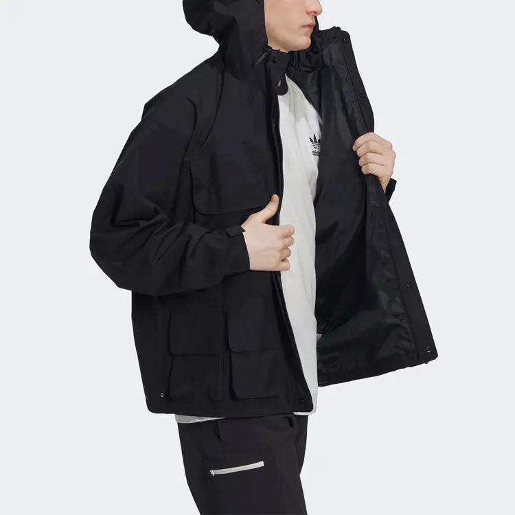 Куртка мужская Adidas Originals с накладными карманами, черный — фото 4