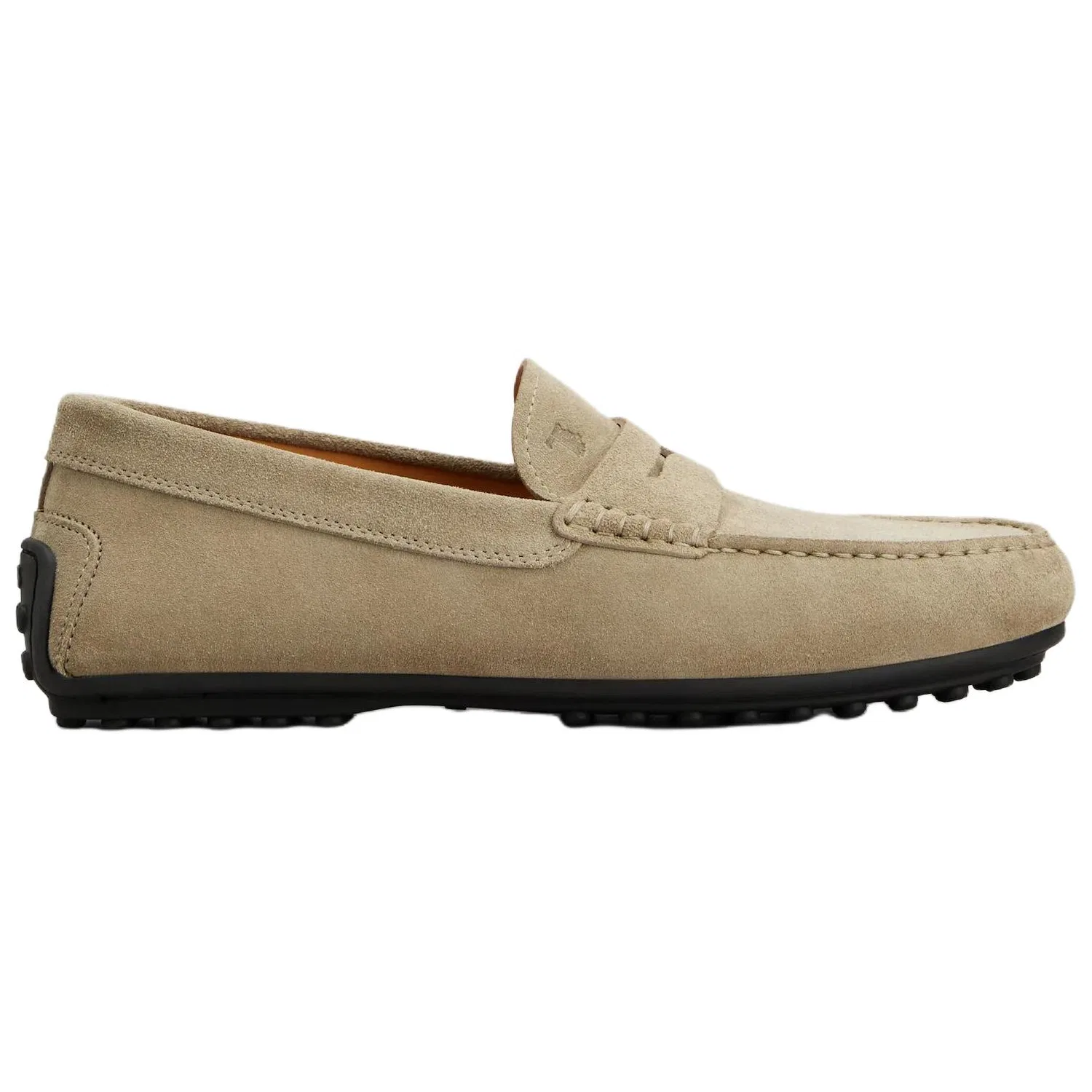 Лоферы Gommino Driving Shoes TOD'S бежевые — фото 3