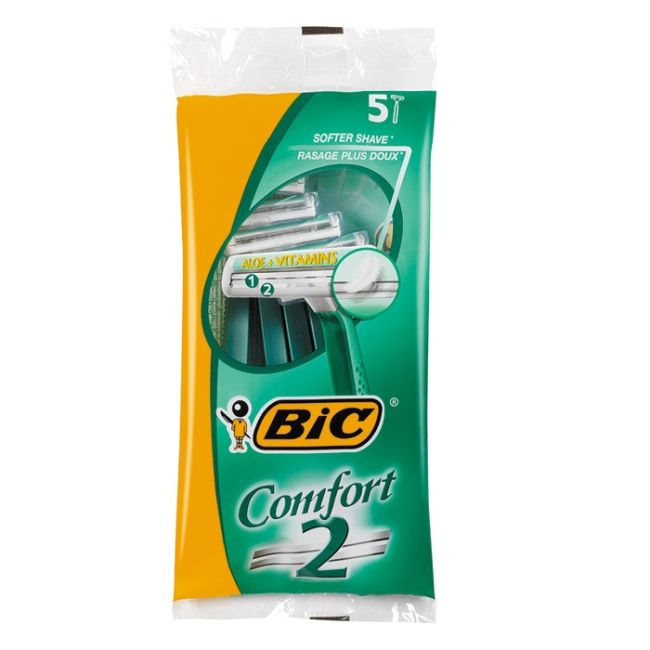 

2 удобные одноразовые бритвы (5 шт.) Bic