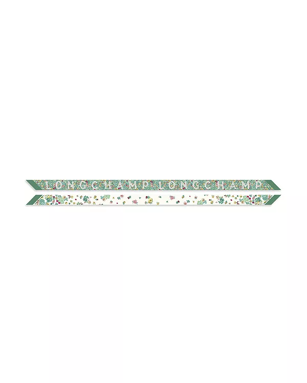 

Шелковый шарф «Цветы» Longchamp, зеленый