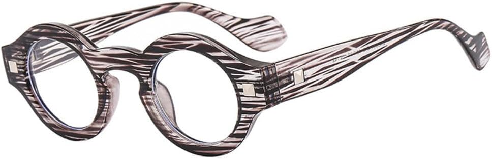 

Винтажные маленькие круглые панк-солнцезащитные очки для мужчин с заклепками, прозрачными линзами, солнцезащитные очки UV400 для женщин, серые солнцезащитные очки TYUVIVO, Grey Stripe Clear