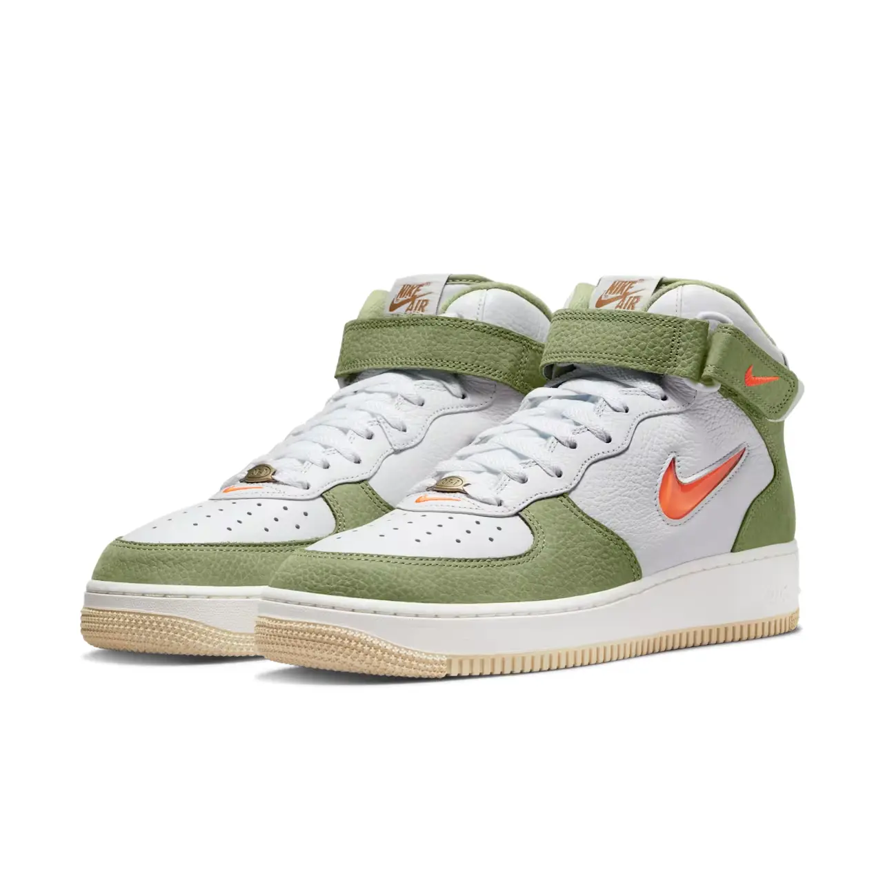 Nike Air Force 1 Mid '07 DQ3505-100 Кроссовки мужские белые кожаные — фото 3