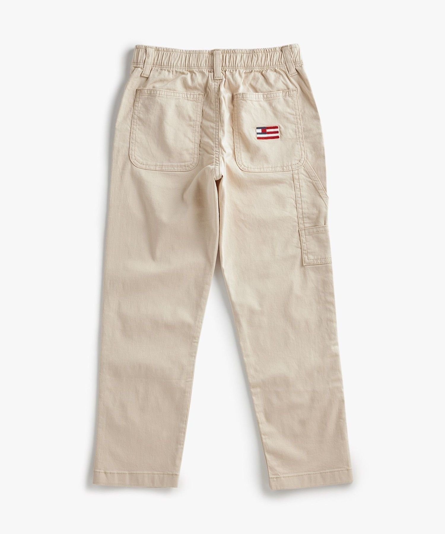 Детские рабочие брюки с вышитым флагом TOMMY HILFIGER, Ivory ACI — фото 2