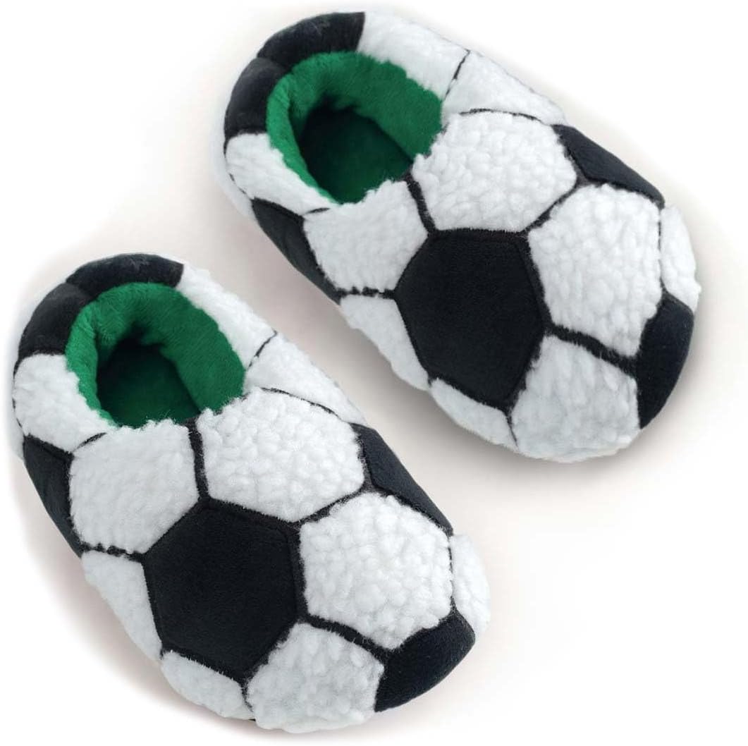 

Детские тапочки Dream Bridge для девочек, пинетки с единорогом, домашние тапочки-сапожки для малышей, милые плюшевые флисовые теплые мультяшные пинетки для дома и улицы, пушистые пинетки для мальчиков и девочек, Football