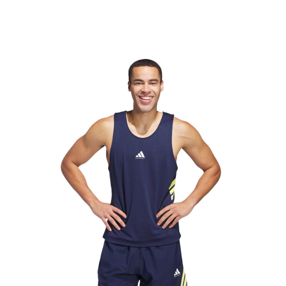 

Adidas Мужская майка темный индиго pure sulfur yellow