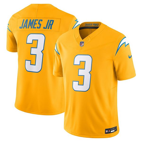 

Мужская футболка Derwin James Jr Gold Los Angeles Chargers Alternate Charger Power Vapor FUSE Limited Nike