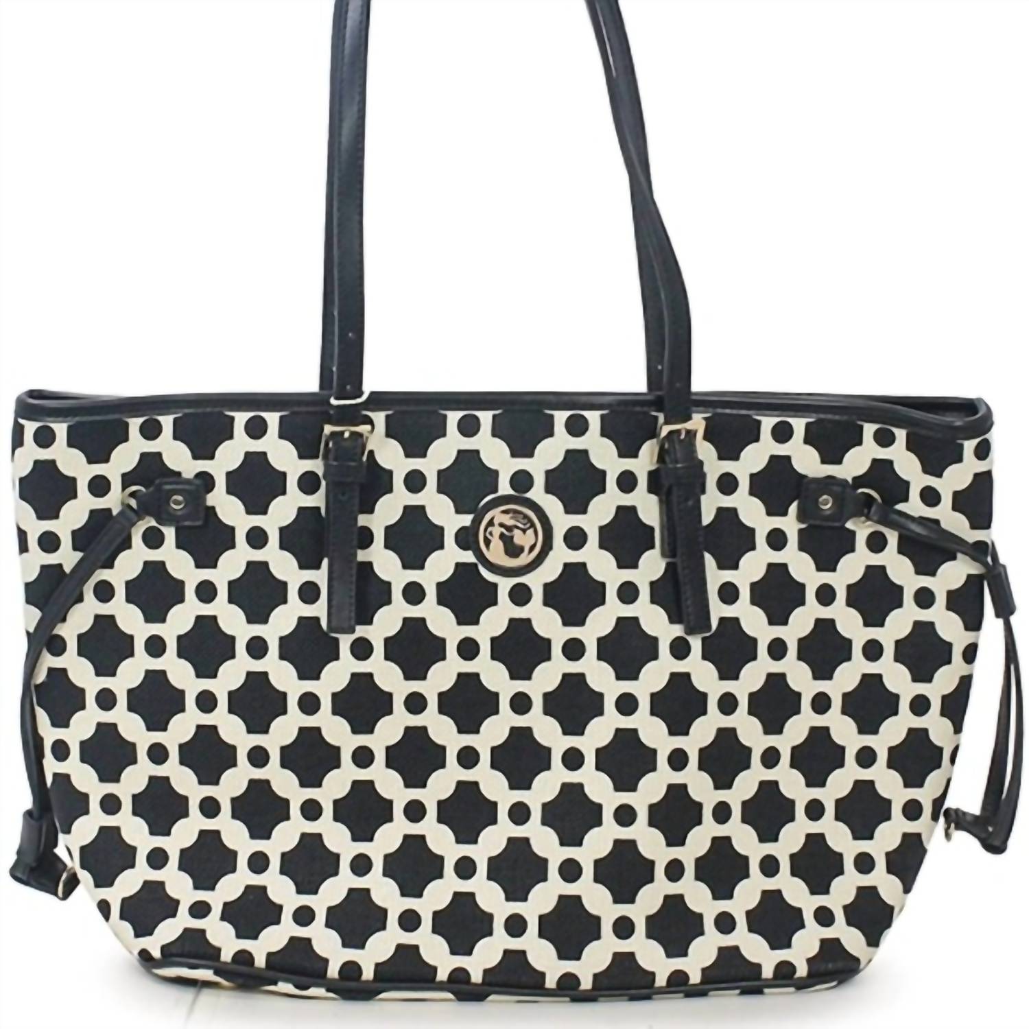 

Женская сумка-тоут May River Jetsetter в черно-белом цвете Spartina 449