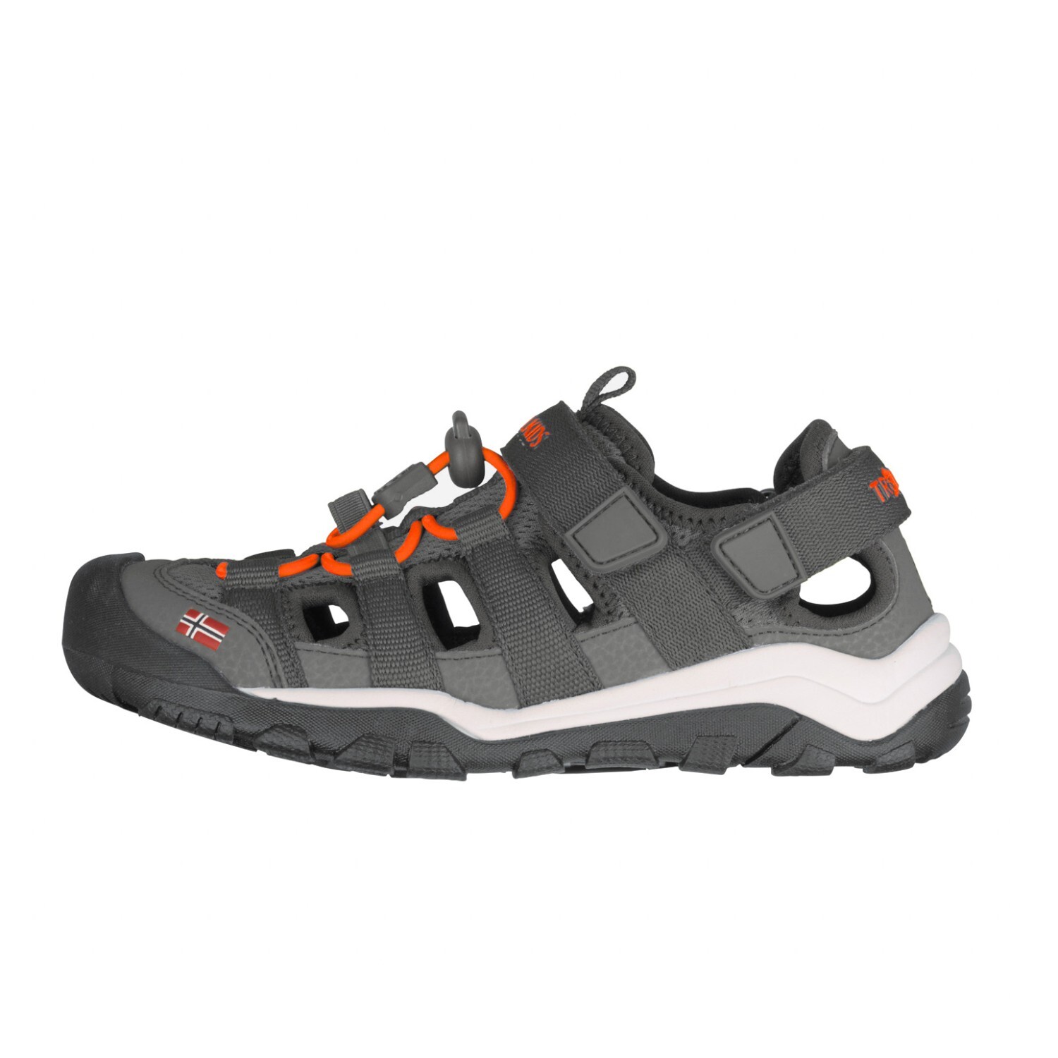 Сандалии Trollkids Kid's Kristiansand Sandal XT, цвет Anthracite/Orange — фото 4