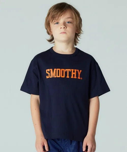 Детская футболка Smoothy STERTER с логотипом тёмно-синяя