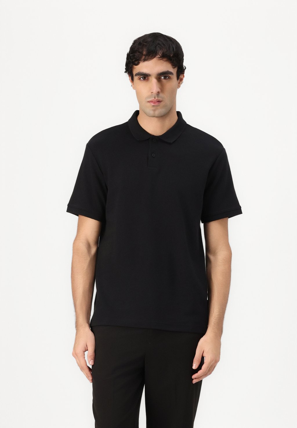 

Поло RELAXED STRUCTURED TOM TAILOR DENIM, черный
